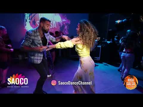 Talal Benlahsen and Sophia Adalis Salsa Dancing at Riga Salsa Festival 2018, Saturday 11.08.2018