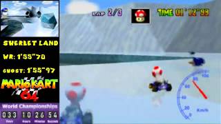 MK64 - former world record on Sherbet Land - 1'55''65 (NTSC: 1'36''18)