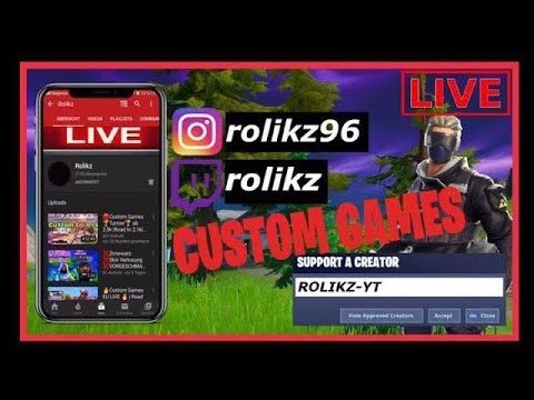 Wieder zurück aus🇳🇱❌Custom Games❌ LIVE Turnier + Shop Verlosung ab 5K❌ Rolikz