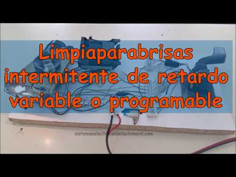 Limpiaparabrisas intermitente de retardo variable o programado