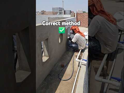 Best Way To Apply White Cement 1st Time #construction #paint #tips #shorts