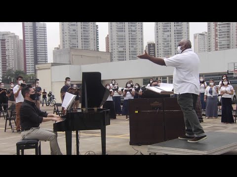 HINO - 76 “CRISTO JESUS SUA MÃO ME DÁ” | Thiago Peres, @Gabriel_Sanches  & Grupo Vocal Hymns