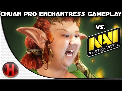 iG.ChuaN Pro Enchantress Gameplay Dota 2 vs. Na'Vi