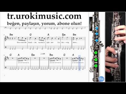 Obua dersleri Bon Jovi - Knockout Notalar Eğitim Bölüm#1 um-723