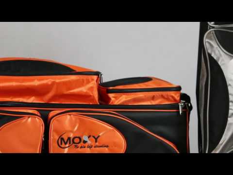 Moxy Deluxe Triple Roller Bowling Bag - Purple/Black