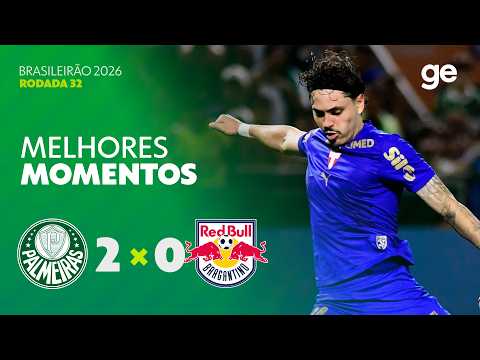 Gols e lances de Palmeiras x Red Bull Bragantino