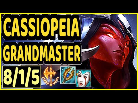 STROMPEST (CASSIOPEIA) - 8/1/5 KDA GAMEPLAY - NA Ranked GRANDMASTER