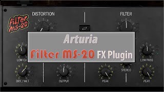 Video thumbnail for The Arturia Filter MS-20 FX Plugin by One Man And His Songs