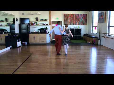 Learn to Lindy in a Day 1 of 2 (basic rhythms, open 1/2 moons, swingout)