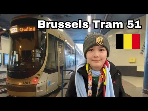 I rode Brussels Tram 51 | Tram de Bruxelles Ligne 51 | #tram #brussels