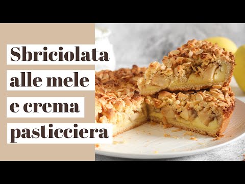 Sbriciolata alle mele e crema pasticciera