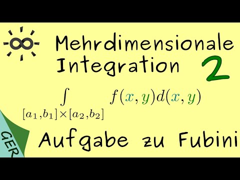 Mehrdimensionale Integration Teil 2 Aufgabe 1 Satz von Fubini