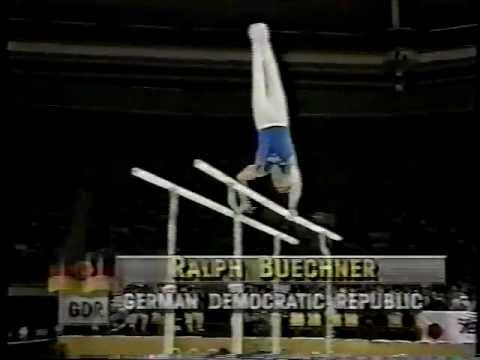 Ralph Buechner (GDR) - 1988 Olympics - Compulsories - Parallel Bars