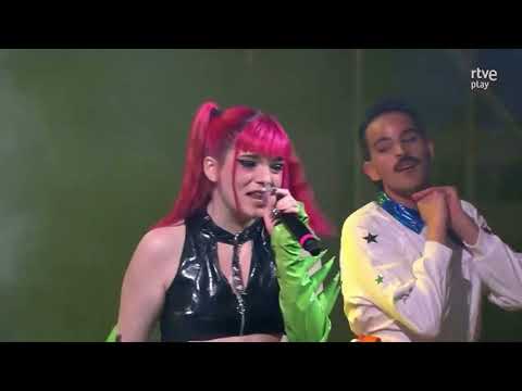 Marta Sango y Rakky Ripper cantan 'La Corriente' en el Benidorm Fest 2023