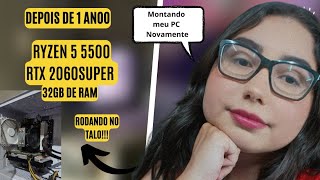 MONTANDO MEU PC DEPOIS DE 1 ANO SEM... FIQUEI EMOCIONADA! 