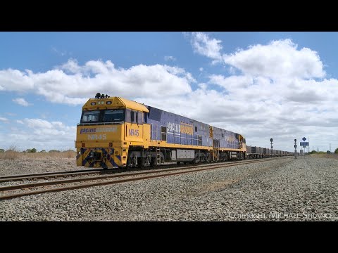 3XM4 Pacific National Freight Train With Loaded Steel Wagons (7/2/2024) - PoathTV Australian Railway