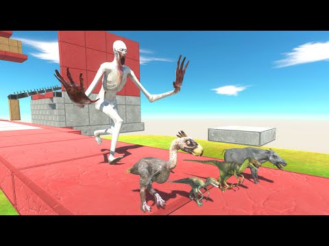 Escape from SCP-096 and Save Hulk - Animal Revolt Battle Simulator