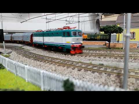 Treni Merci Trasporto Coils, trainati da doppia E405 intercalata, E655 Caimano ed E652 Tigre