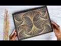 3D WALL ART FROM COCONUT LEAVES STICK Stunning Wall Art Decor Ideas Arts Crafts