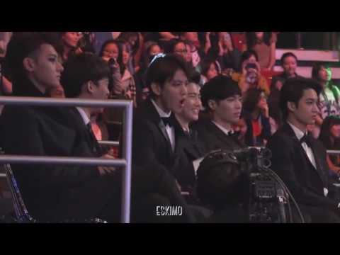 Bekhyun EXO's reaction to a song BTS - Danger