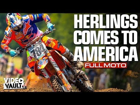FULL MOTO. Jeffrey Herlings Challenges Eli Tomac in US Pro MX Debut | 2017 Ironman 450 Moto 1