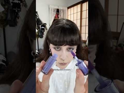 trying romand’s weird lip tints! 🕯️🖤 #kbeauty #koreanmakeup #romand #gothmakeup