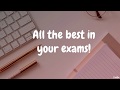 Exam Exam Wishes L Best Of Luck For Your Exams L WhatsApp Status Facebook Instagram Video L