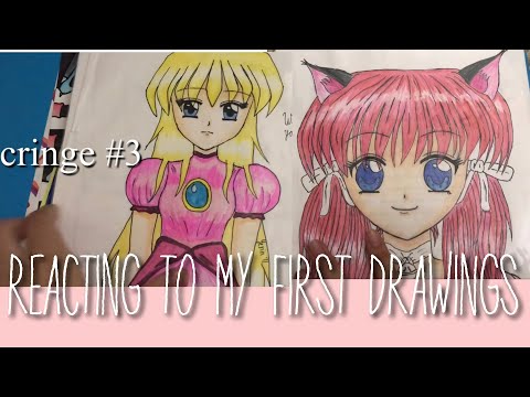 Reacting to my first manga drawings