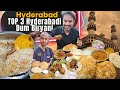 Trying TOP 3 HYDERABAD BEST RATED Restaurant BIRYANI Try BEFORE YOUR DIE