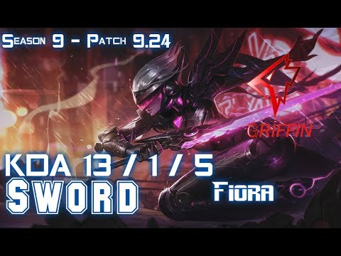 GRF Sword FIORA vs MORDEKAISER Top - Patch 9.24 KR Ranked