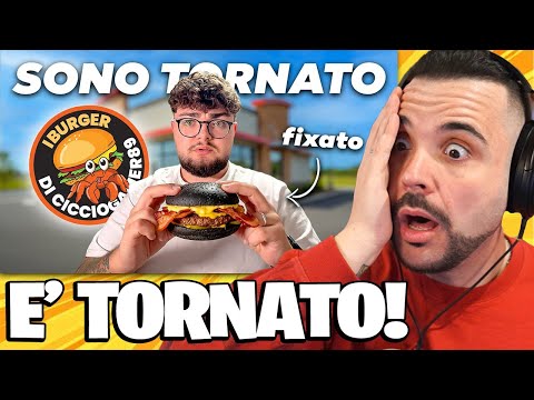 This time you really OVERDID IT! He's back at the HAMBURGERY