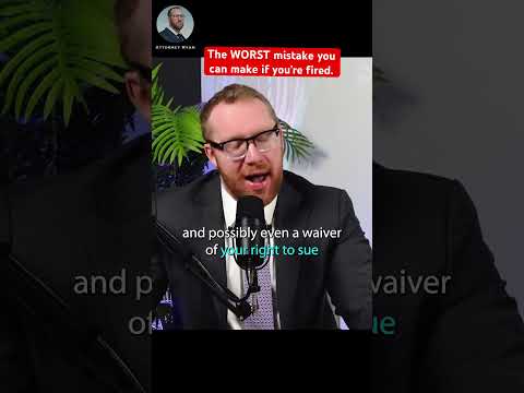 The WORST mistake you can make if you’re fired