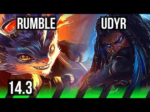 RUMBLE vs UDYR (JNG) | 9/0/4, 69% winrate, Legendary | NA Challenger | 14.3