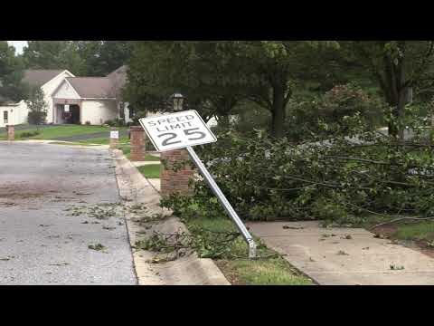 08-28-2021 Harrisburg, PA- Damage Aftermath From Strong Storm that Struck Last Night
