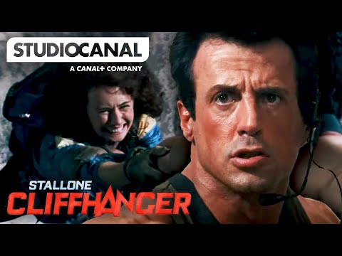 Thumbnail of the video: Sarah's Fall | Cliffhanger with Sylvester Stallone