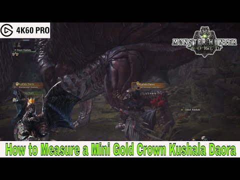 Monster Hunter: World - How to Measure a Mini Gold Crown Kushala Daora Video