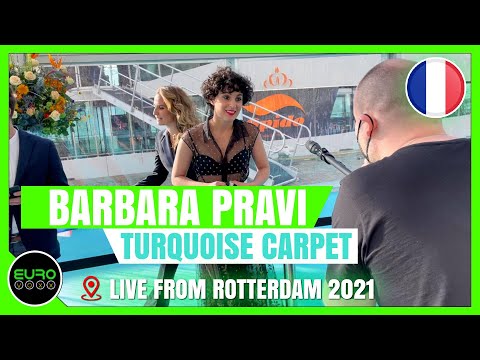FRANCE EUROVISION 2021: Barbara Pravi - Voilà (TURQUOISE CARPET INTERVIEW)