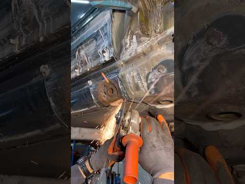 Welding jack mounts #shorts #w124 #w201 #w126 #jack mounts #rust #welding