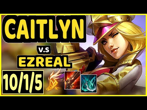 JUZINHO (CAITLYN) vs EZREAL - 10/1/5 KDA BOTTOM ADC CHALLENGER GAMEPLAY - BR