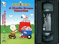 Opening To A Charlie Brown Valentine Canadian VHS 2004