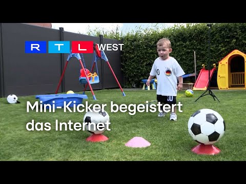 Mini-Kicker: Zweijähriger begeistert das Internet | RTL WEST, 12.07.2024