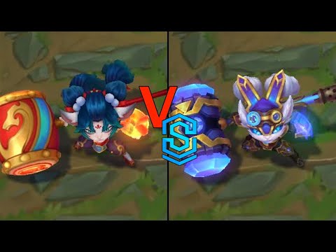 Firecracker Poppy VS Hextech Poppy