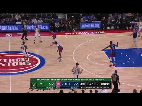 Nikola Mirotic All Game Actions 04/20/2019 Milwaukee Bucks vs Detroit Pistons Highlights