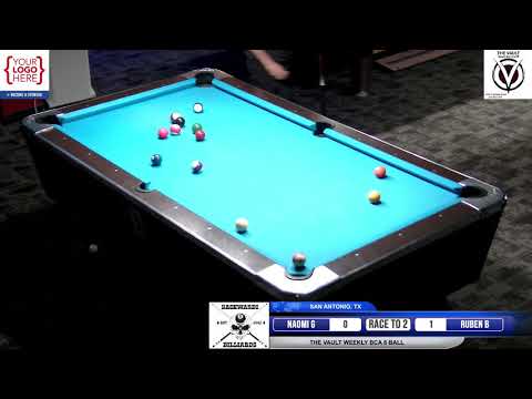 Finals:  Naomi Garcia vs Ruben Bautista \ The Vault Monday Night BCA 8 Ball \ Jan 18, 2021