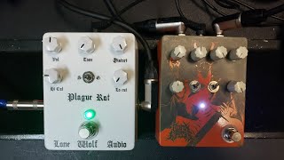 Video thumbnail for SHOOTOUT: Lone Wolf Audio - Plague Rat vs. Dunn Effects - Grand Deceiver - RAT distortion - METAL by Fuzz Pedal Demos