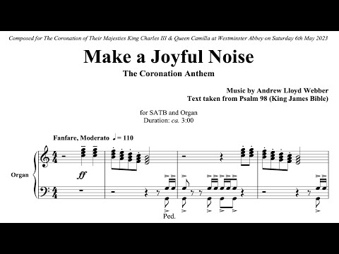 Andrew Lloyd Webber - Make a Joyful Noise (score video)