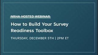 How to Build Your Survey Readiness Toolbox
