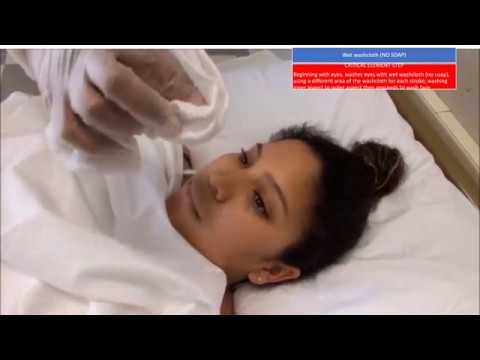 (2022) GIVES MODIFIED BED BATH (Face and One Arm, Hand, & Underarm