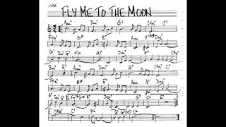 Fly me to the Moon  Play along - Backing track [3/4 score] (C key score violin/guitar/piano)