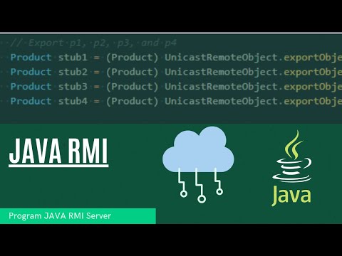 Java RMI programming tutorial in one video